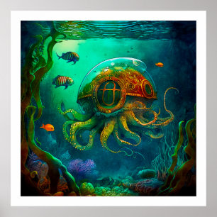Póster Miles Under the Sea Art Ilustracion Poster 3