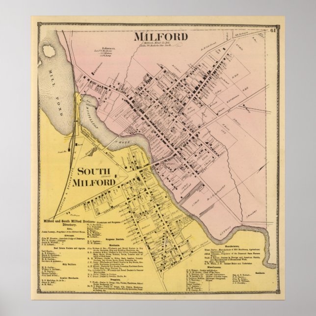 Póster Milford, Milford del Sur (Frente)