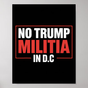 Póster Milicia Anti Trump En Dc Hombres Mujeres Activista