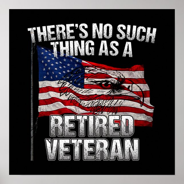 Póster Militares - Nada como veterano retirado (Frente)