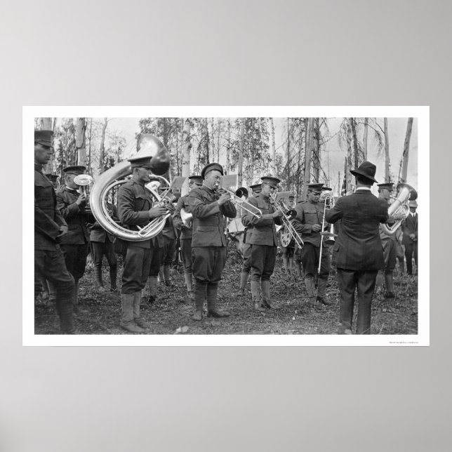 Póster Military Band Alaska 1920 (Frente)