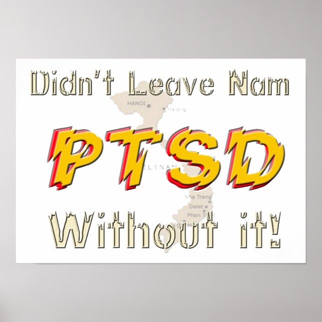 Póster Military Humorous PTSD Poster (Frente)