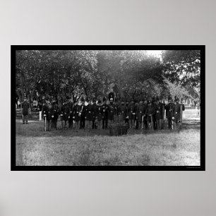 Póster Military Post Band at Fort Monroe, VA 1864