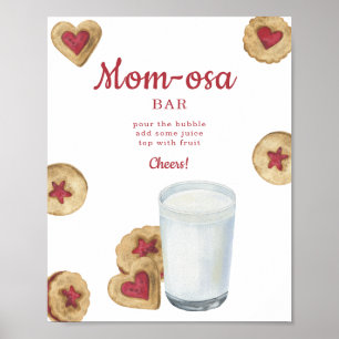 Póster Milk & Cookies Baby shower barra de Momosa