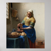 Milkmaid de Vermeer - Poster