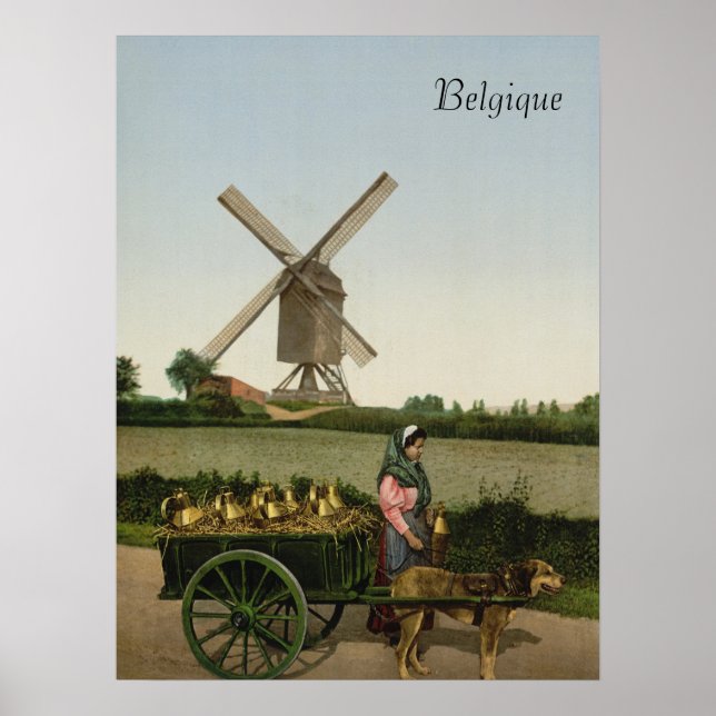 Póster Milkseller de Bélgica (Frente)