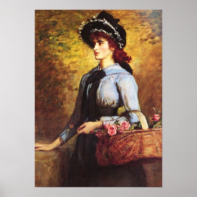 Póster Millais - Dulce Emma Morland 1892 (Frente)