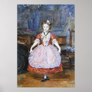 Póster Millais - El Minué 1866