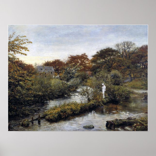 Póster Millais - Fluyendo Al Río 1871 (Frente)