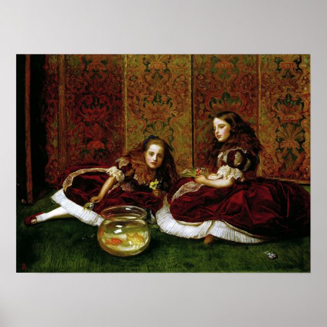 Póster Millais - Horas de Ocio 1864 (Frente)