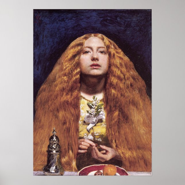 Póster Millais - La dama de honor 1851 (Frente)