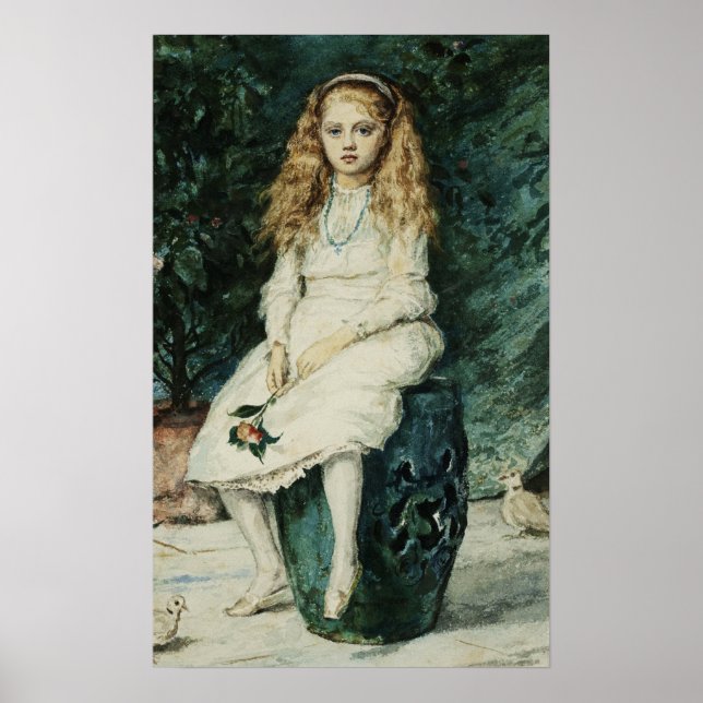 Póster Millais - Nina Lehmann (Lady Campbell) Edad 9 (Frente)
