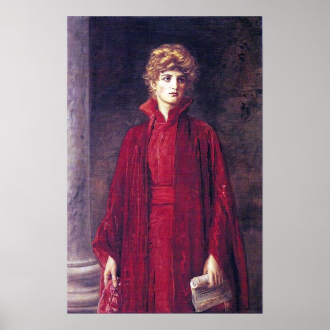 Póster Millais - Portia 1886 (Frente)