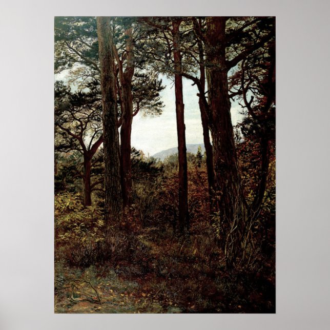 Póster Millais - Scotch Firs 1873 (Frente)