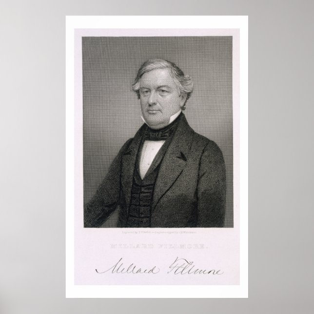 Póster Millard Fillmore, grabada por Thomas B. Welch (181 (Frente)