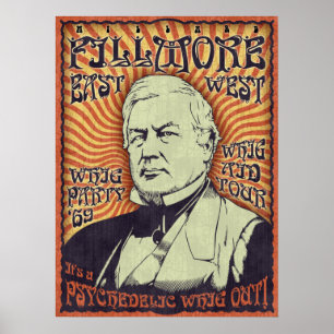 Póster ¡Millard Fillmore - Whig hacia fuera!