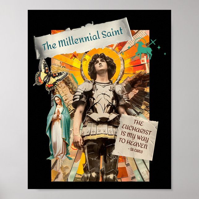 Póster Millennial Saint The Eucharist Way To Heaven  (Frente)