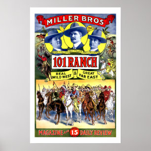 Póster Miller Bros. 101 Ranch Wild West Show