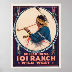 Póster Miller Bros. Ranch 101, Poster de Círculo Oeste Sa