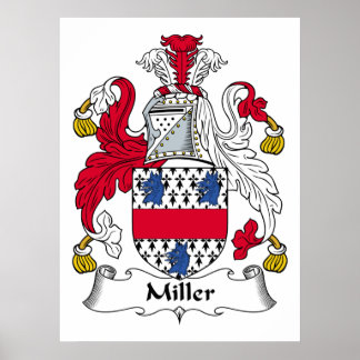 Póster Miller Family Crest Poster
