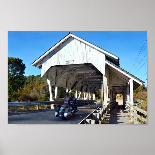 Póster Miller's Run Covered Bridge, Lyndon, Vermont (Frente)