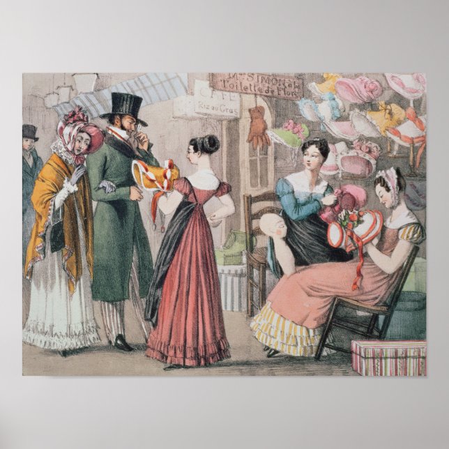 Póster Milliners, impresos por Charles Joseph (Frente)