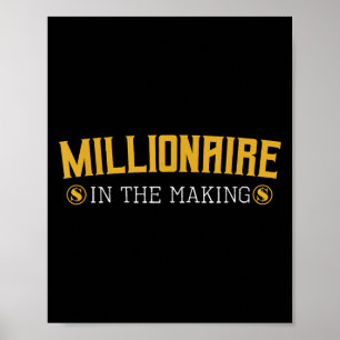 Póster Millionario En La Creación Del Emprendedor Hustler