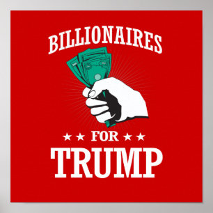 PÓSTER MILLONARIOS PARA TRUMP