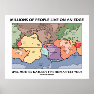 Póster Millones De Personas Viven Al Borde (Ciencia De La