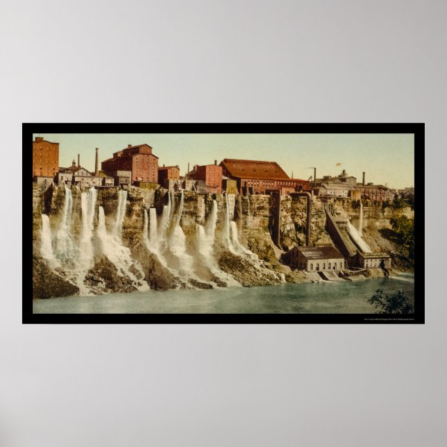 Póster Mills American Shore Niagara 1900 (Frente)
