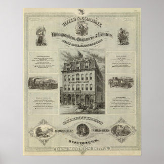 Póster Mills & Company, Des Moines, Iowa