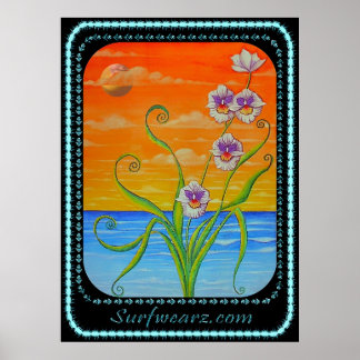 Póster Miltonia Orchid Sunset