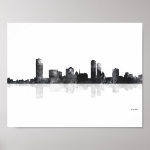 PÓSTER MILWAUKEE, WISCONSON SKYLINE