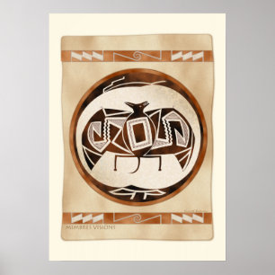 Póster Mimbres Bat-Raven