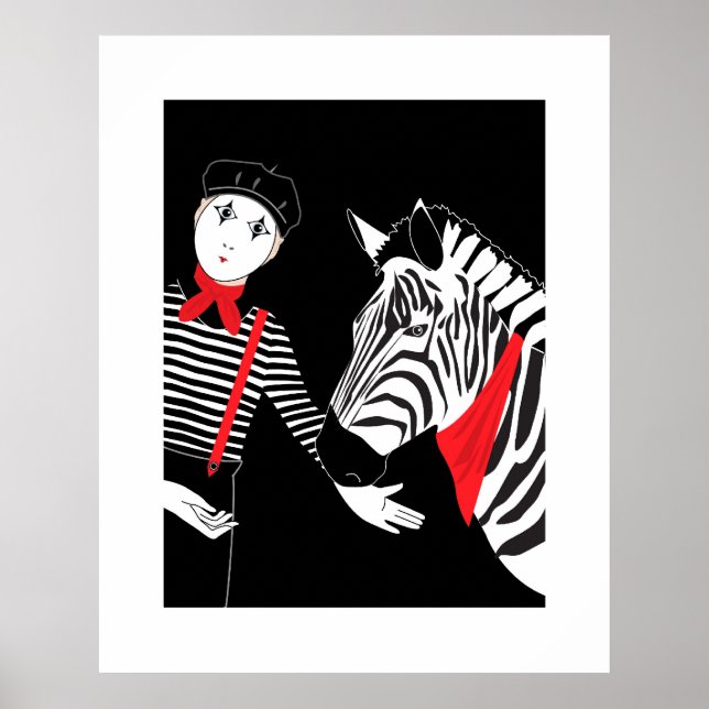 Póster Mime Zebra poster (Frente)