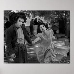 Póster "Mimes en poster de la plaza" de Rick Waldroup