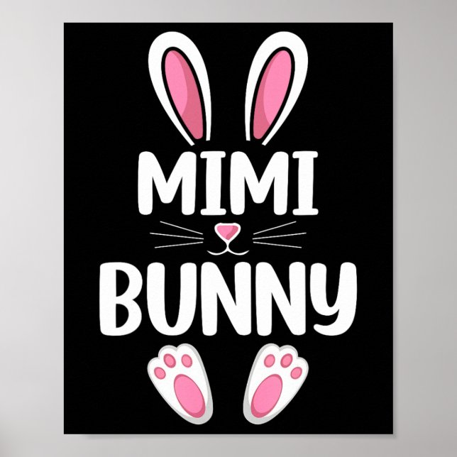 Póster Mimi Bunny Pareo Familiar Mimi Día de Pascua  (Frente)