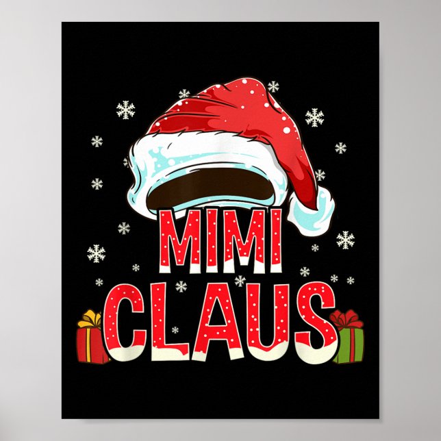Póster Mimi Claus Shirt Group Matching Family Christmas  (Frente)