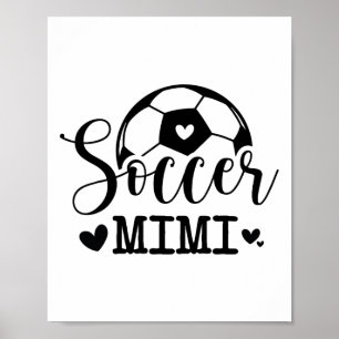 Póster Mimi de fútbol divertido jugador de fútbol 