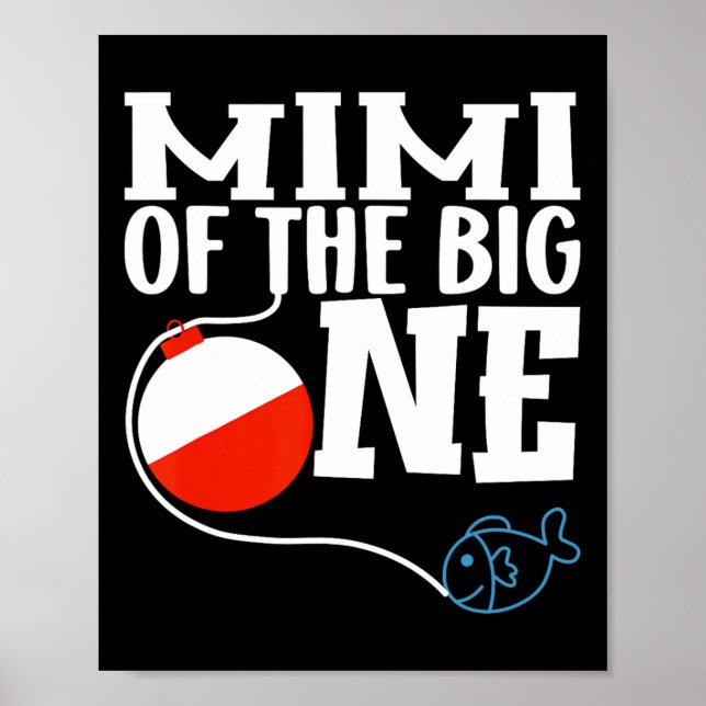Póster Mimi Del Chico De La Gran Pesca Cumpleaños Uno Ofi (Frente)