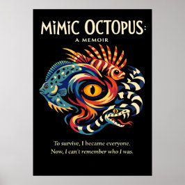 Póster Mimic Octopus Identity Metaphor Art