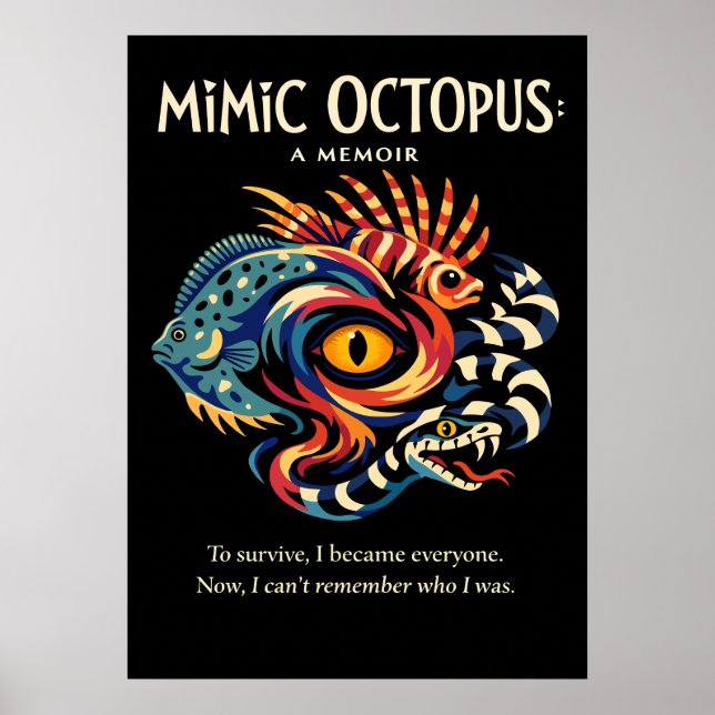 Póster Mimic Octopus Identity Metaphor Art (Frente)