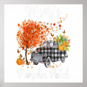 Póster Mimis Pumpkin Patch Truck Art, Mimi Happy