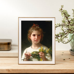 Póster Mimosa por William Bouguereau