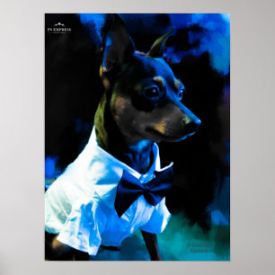 Póster MIn Pin en azul