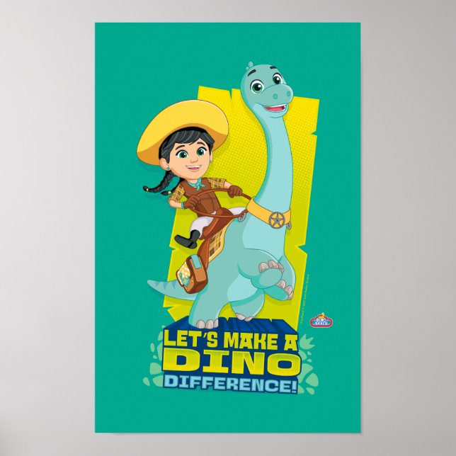 Póster Min. y Clover | Hacer una diferencia de Dino (Frente)