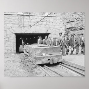 Póster Mina de carbón del condado de Wyoming, Virginia Oc