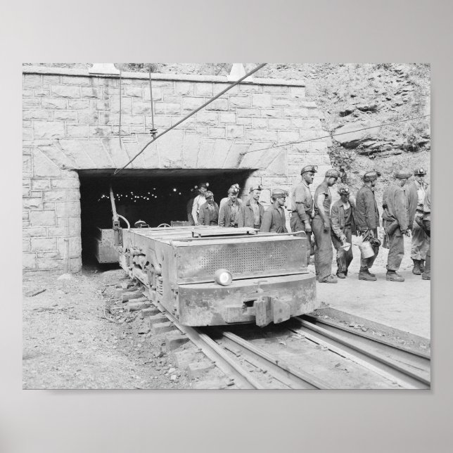 Póster Mina de carbón del condado de Wyoming, Virginia Oc (Frente)