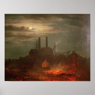 Póster Mina de carbón vieja de Hetton, Newcastle