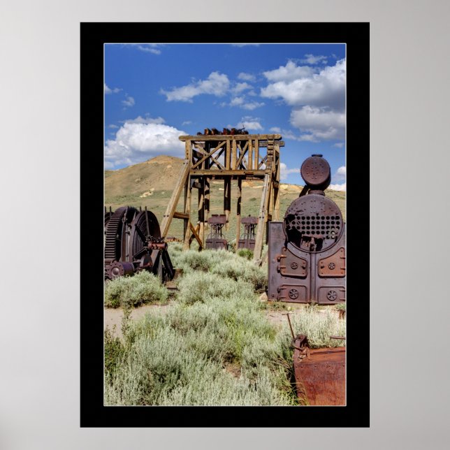 Póster Mina de oro antigua (Frente)